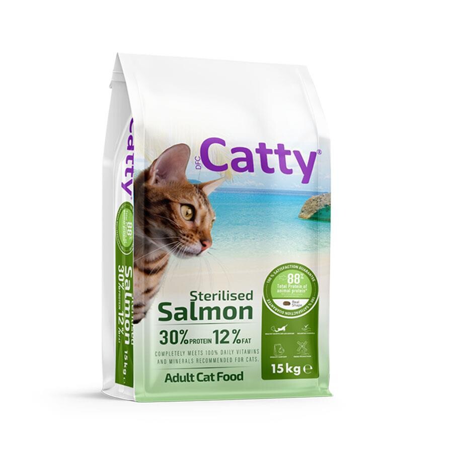 Catty Somonlu Kısırlaştırılmış Yetişkin Kedi Maması 15 KG | SRC: Barcode: 8680542870532